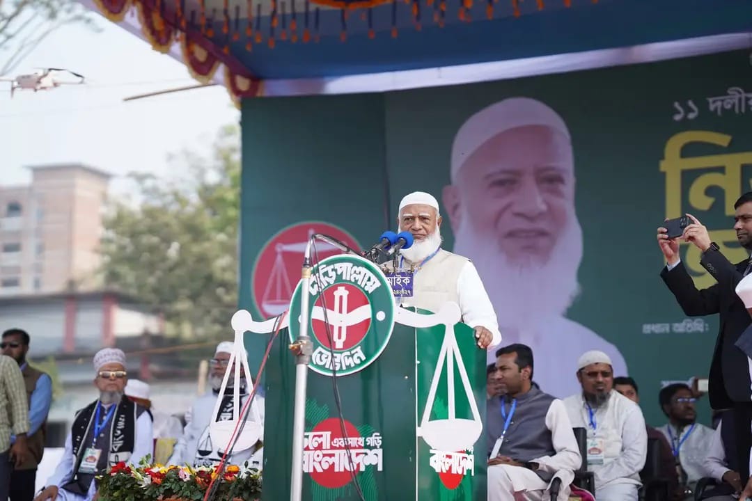 নির্বাচনী জনসভা নোয়াখালীবাসীর ৬টি দাবী পুরন হবে দাঁড়িপাল্লা খমতায় আসলে। ডা.শফিকুর রহমান