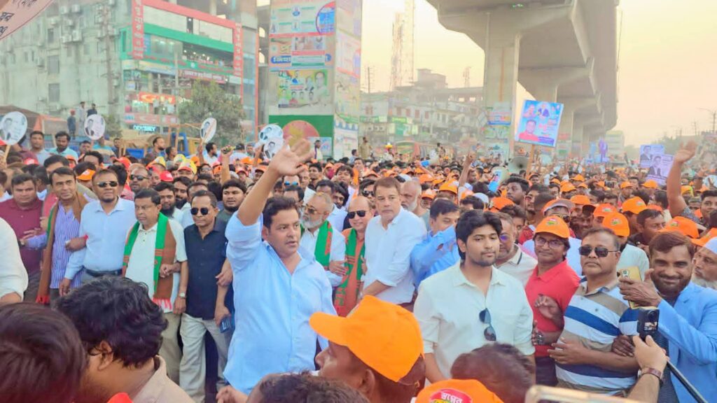 দিপু ভূঁইয়ার মিছিলে জনস্রোত: ‘মাদক ও সন্ত্রাসমুক্ত রূপগঞ্জ’ গড়ার অঙ্গীকার