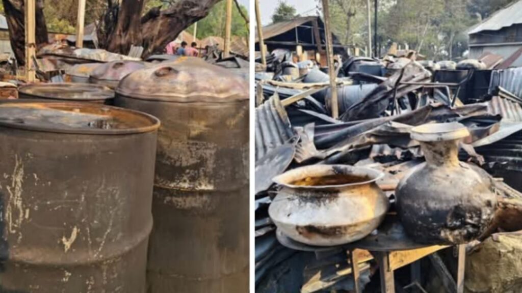 মানিকগঞ্জের হরিরামপুরে ভয়াবহ অগ্নিকাণ্ড, আগুনে পুড়লো ১৪ দোকান, আহত ১